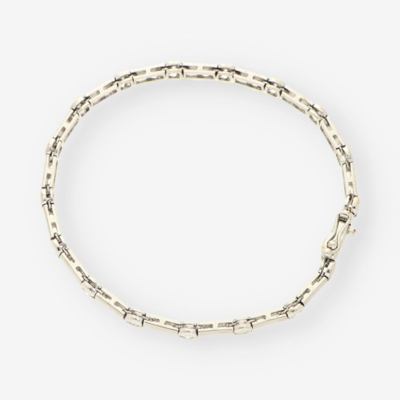 Pulsera oro blanco y brillantes