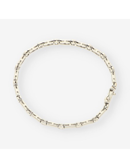Pulsera oro blanco y brillantes