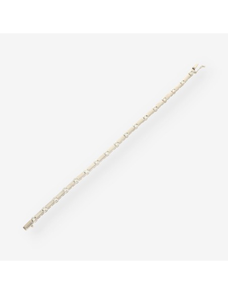 Pulsera oro blanco y brillantes