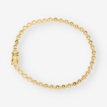 Pulsera Riviere oro y brillantes 2