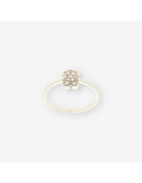 Anillo oso oro bl. y brillantes TOUS