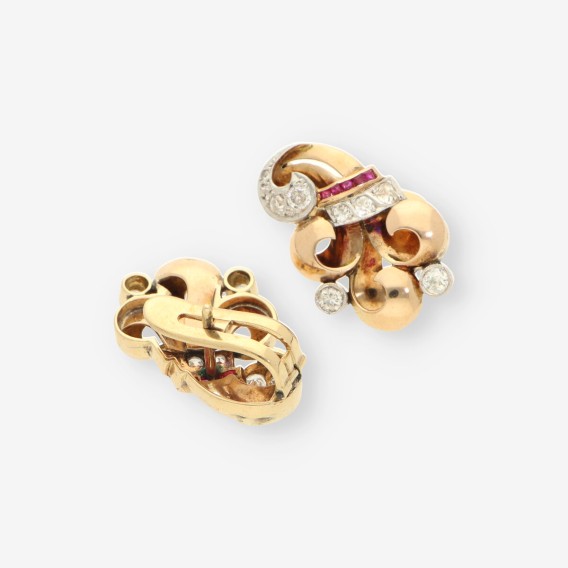 Pendientes Vintage oro y Diamantes