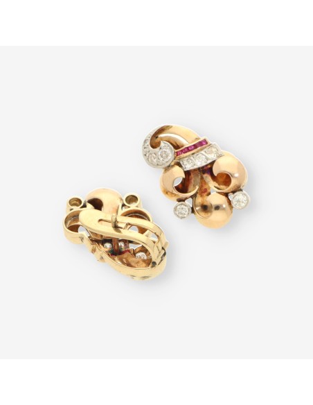 Pendientes Vintage oro y Diamantes