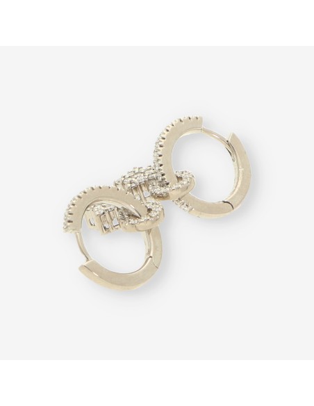 Pendientes oro bl. aro estrella y bri.