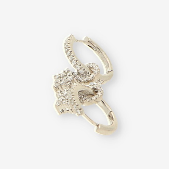 Pendientes oro bl. aro estrella y bri.