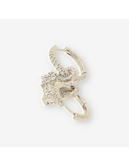 Pendientes oro bl. aro estrella y bri.