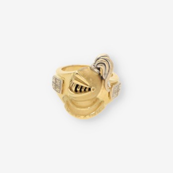 Anillo armadura oro