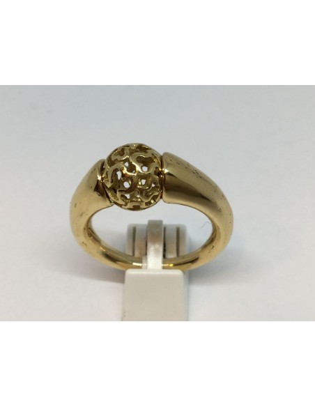 Sortija Tous de oro con bola central
