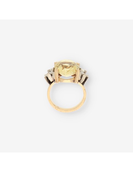 Anillo p. amarilla oro y brillantes