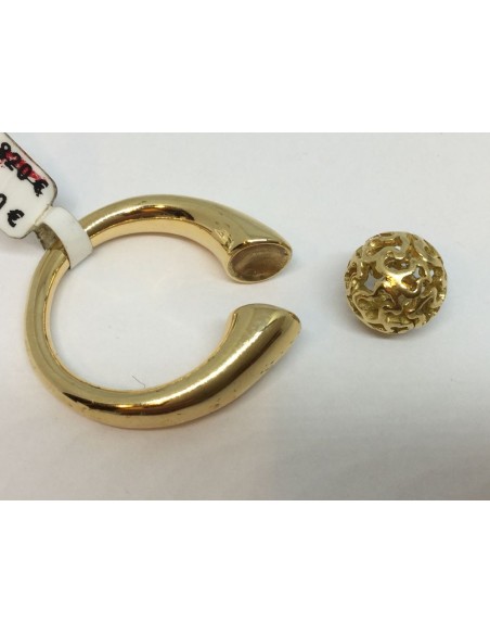 Sortija Tous de oro con bola central