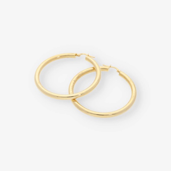 Pendientes aro en oro 18kt