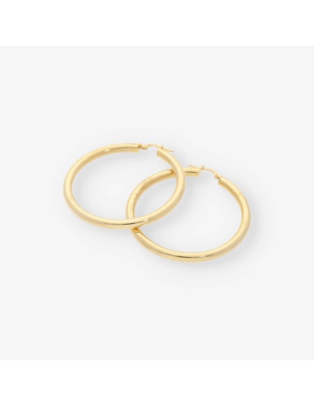 Pendientes aro en oro 18kt