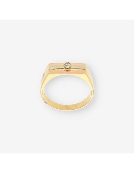Anillo oro y brillantes