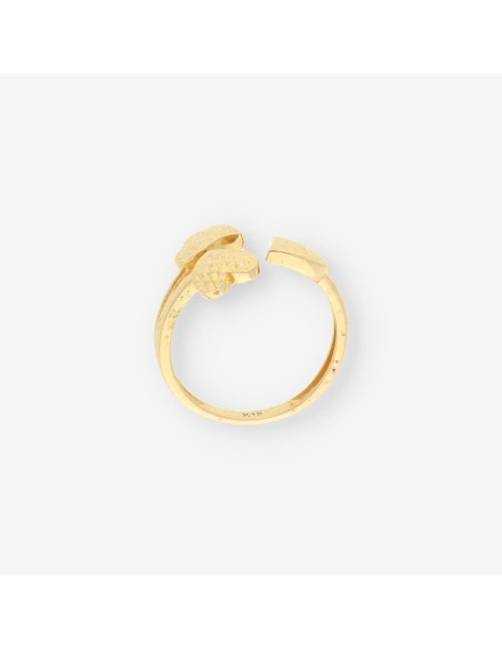 Anillo corazones oro