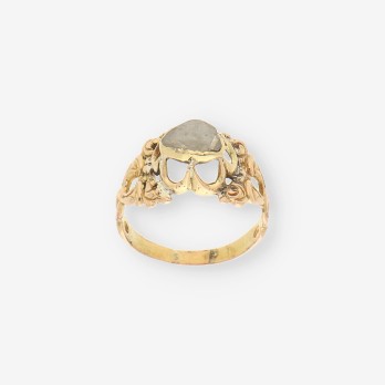 Anillo Vintage oro y diamantes 2