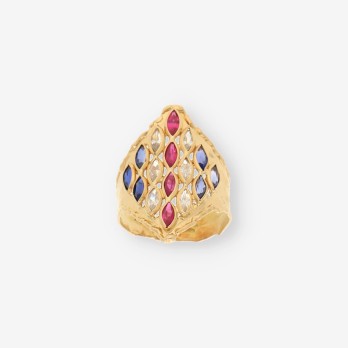 Anillo oro tipo lanzadera 2