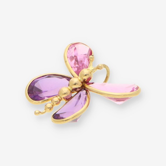 Colgante mariposas oro