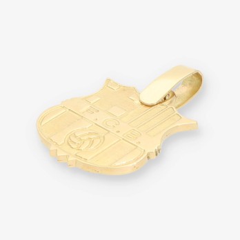 Colganta escudo BarÃ§a oro 2