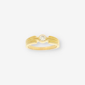 Anillo oro y brillantes