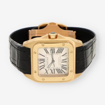 Reloj oro CARTIER Santos 100 2