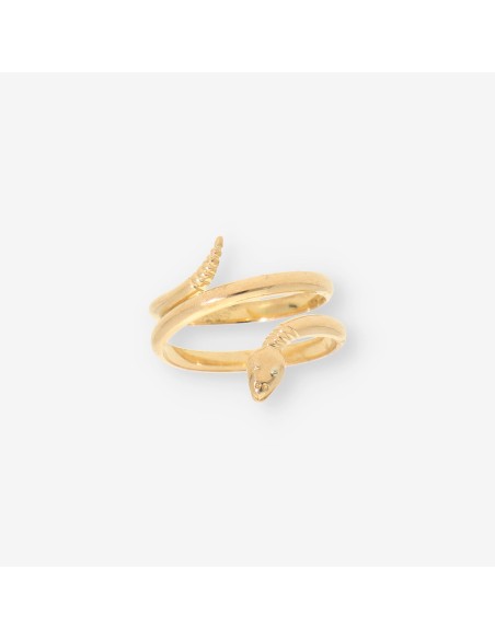 Anillo serpiente oro