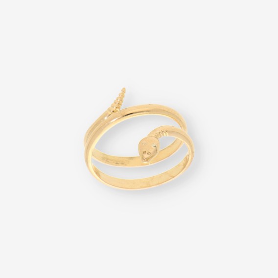 Anillo serpiente oro