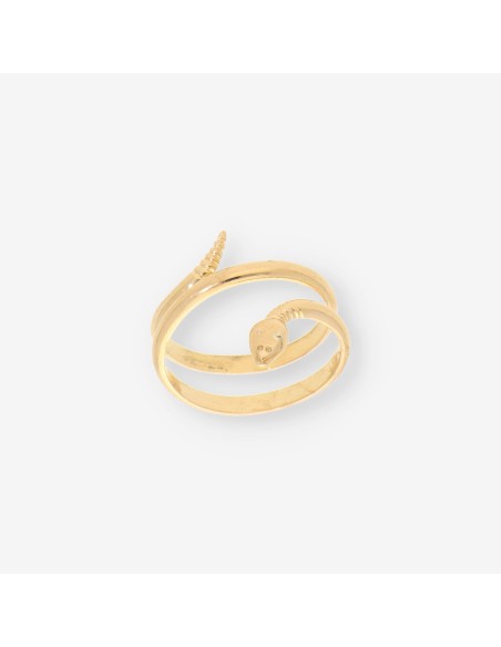 Anillo serpiente oro