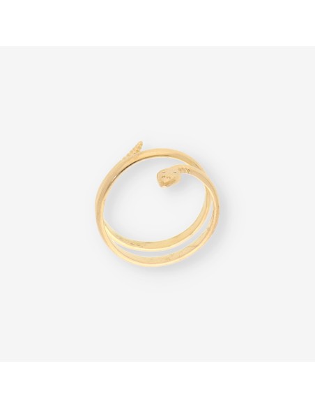 Anillo serpiente oro