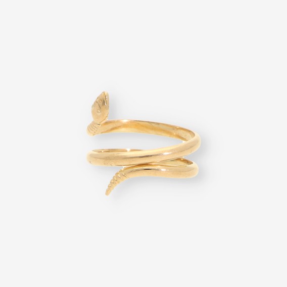 Anillo serpiente oro