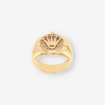 Anillo tipo Rolex oro 2