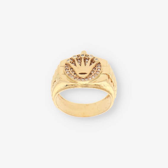 Anillo tipo Rolex oro