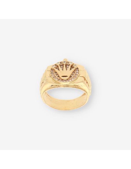 Anillo tipo Rolex oro