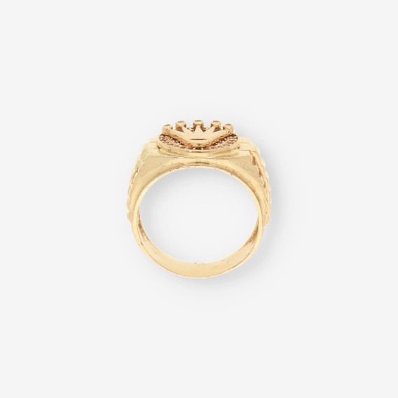 Anillo tipo Rolex oro