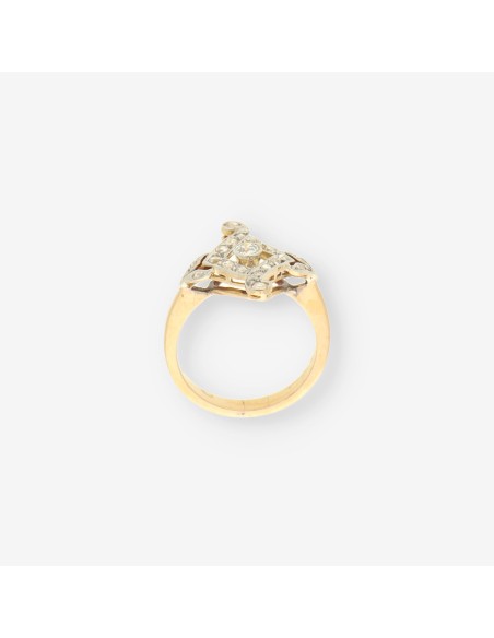 Anillo Vintage oro y brillantes