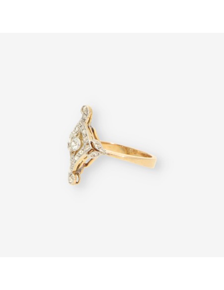 Anillo Vintage oro y brillantes