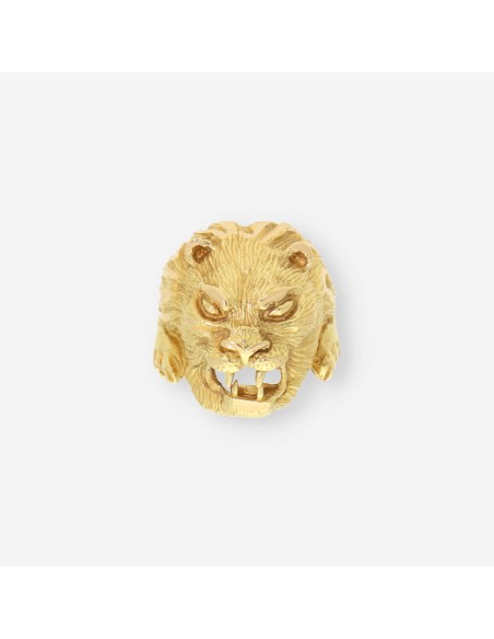 Anillo LeÃ³n oro