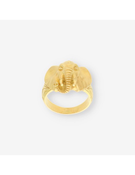 Anillo elefante oro