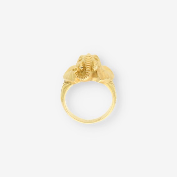 Anillo elefante oro