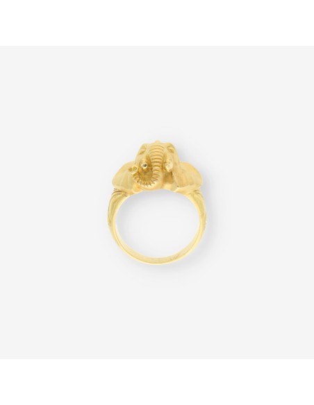 Anillo elefante oro