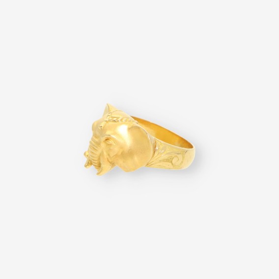 Anillo elefante oro
