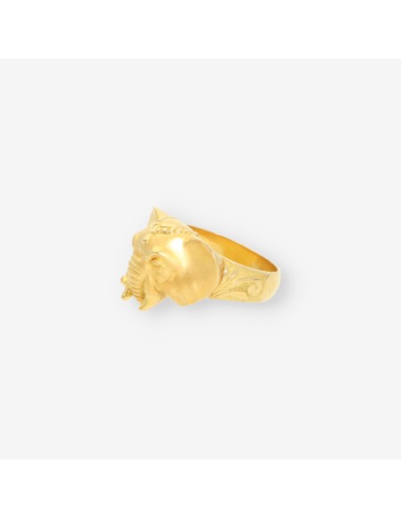 Anillo elefante oro