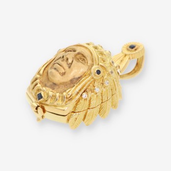 Colgante Indio oro 2