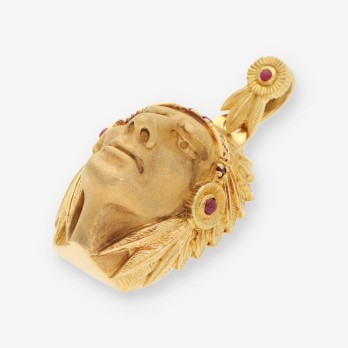Colgante Indio oro 2