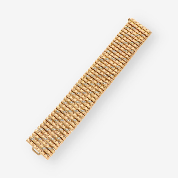 Pulsera oro y brillantes