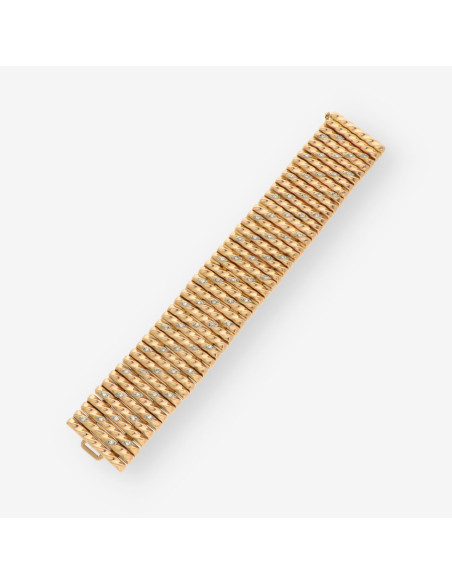 Pulsera oro y brillantes