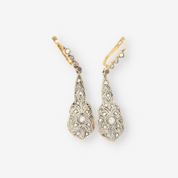 Pendientes Vintage zafiros oro 