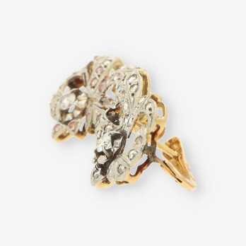 Pendientes isabelinos oro y bri 2