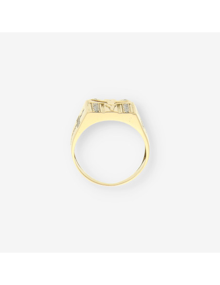Anillo con cruz oro 