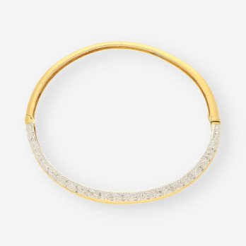 Esclava oro/oro blanco y bri 2