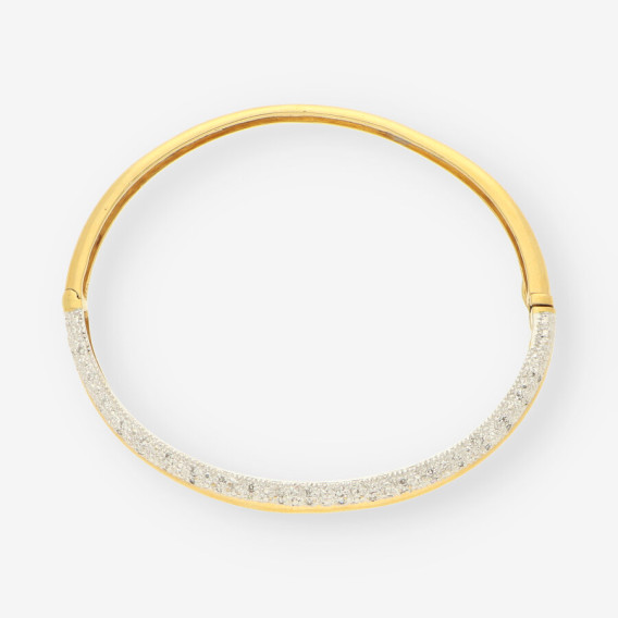 Esclava oro/oro blanco y bri